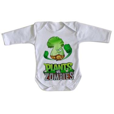 Imagem de body nenê criança roupa bebê manga longa Plants vs Zombies  - Empório 