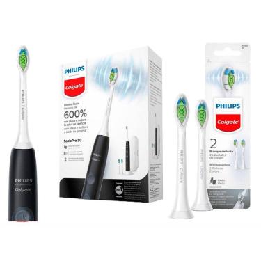 Imagem de Kit Escova Elétrica SonicPro 50 + Refil SonicPro Branqueadora com 2 unidades