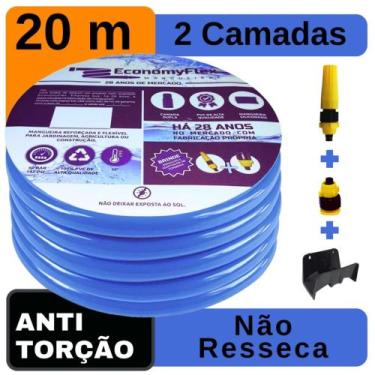 Imagem de Mangueira de Jardim Azul EconomyFlex 20 M c/ Suporte
