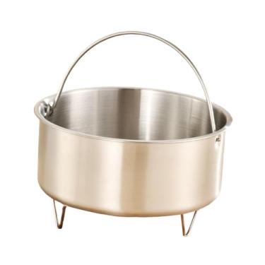 Imagem de ＡＷＨＡＯ Panela a vapor para alimentos, grade de vapor, construção sólida, multifuncional, aço inoxidável, cesta de vapor para bolinhos, com Suporte, 14.6 Cm