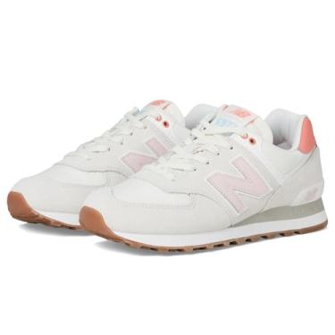 Imagem de New Balance Tênis feminino 574 V2 Spring, Reflexão/açúcar rosa, 36