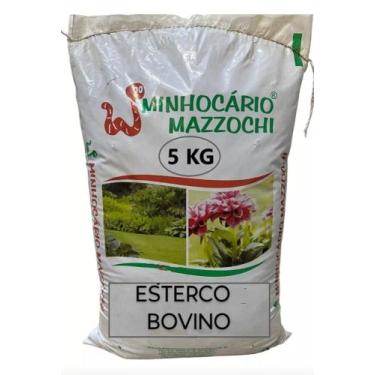 Imagem de Esterco Bovino 5kg - Minhocário Mazzochi Adubo Orgânico - Natural