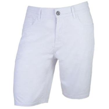Imagem de Bermuda Masculina King&Joe Sarja Slim Branca - BM00105-Masculino
