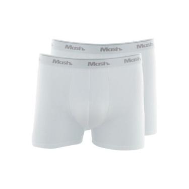 Imagem de Kit com 2 Cuecas Boxer Mash 170.26, Branco, M