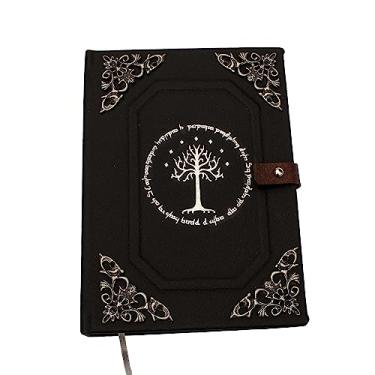 Imagem de Caderno Feito à Mão Grimório Senhor dos Anéis LOTR - Árvore Branca de Gondor A5 200 Folhas
