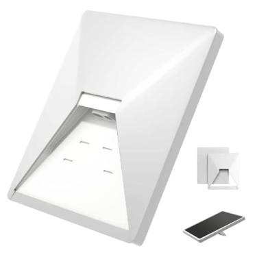 Imagem de Starlink Mini capa protetora de silicone líquido Starlink Mini - Acessórios para Starlink Mini - Starlink Mini capa com adesivo antirreflexo (branca)