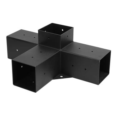 Imagem de Suporte de Gazebo Totalmente Soldado Revestido a pó Galvanizado para Poste de Pérgula, Estrutura Estável, Serviço Pesado, Ampla Aplicabilidade (4 vias)