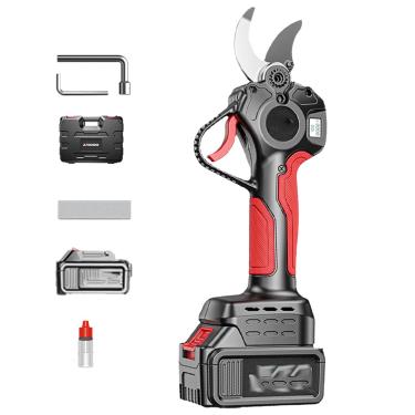 Imagem de Sem Escovas Podador De Galhos Eletrico,podador de galhos a bateria,Podador De Galhos,Com 1Bateria,LâMinas De TitâNio Sk9, DiâMetro De Corte De 50 Mm, Display Lcd
