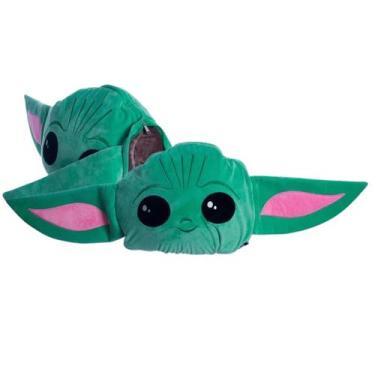 Imagem de Almofada Baby Yoda 2 em 1 Vira Manta Star Wars Pillowtex - Zona Criati