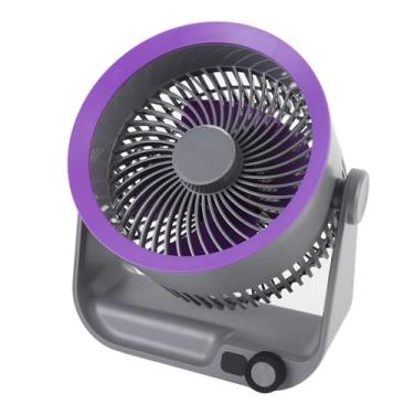 Imagem de Ventilador de Circulador de Ar, Ventilador de Mesa para Quarto, Casa e Escritório, Resfriamento Portátil e Sem Fio Portátil, Bateria de 4000mAh, Leve