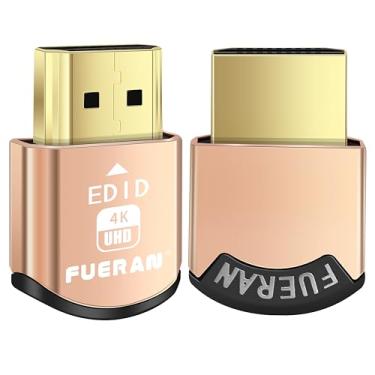 Imagem de FUERAN 2K 4K 8K HDMI Ficha fictícia-Virtual Monitor Display Adaptador Headless 3840x2160@60Hz 1080@120HDR DVI EDID Emulador (4K-2P (1080@120hz-3840x2160@60hz))