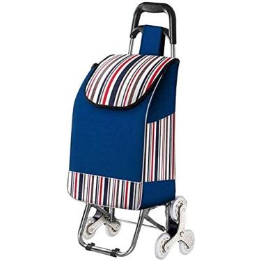 Imagem de Carrinhos de compras multifuncionais, carrinhos utilitários de armazenamento de cozinha, à prova d'água, tecido Oxford, aço inoxidável, dobrável, carrinho de compras, caminhões de mão de supermercado