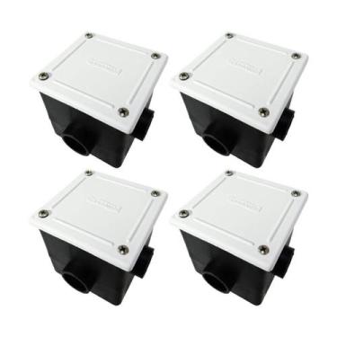 Imagem de Kit 4 Caixa de Passagem LED Piscina Tampa ABS - Sodramar