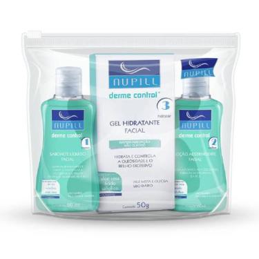 Imagem de Kit Viagem 3 Itens Limpeza Facial Derme Control - Nupill