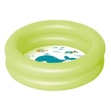 Imagem de Piscina Banheira Inflável Infantil Bebe 28L Mor - Verde