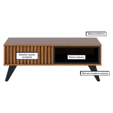 Imagem de Mesa De Centro Jeri Noce Milano Preto Acetinado - Colibri