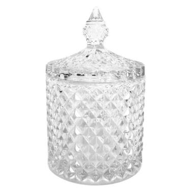 Imagem de Bomboniere Grande Porta Doce Baleiro Cristalizado Vidro Pote - Em Casa