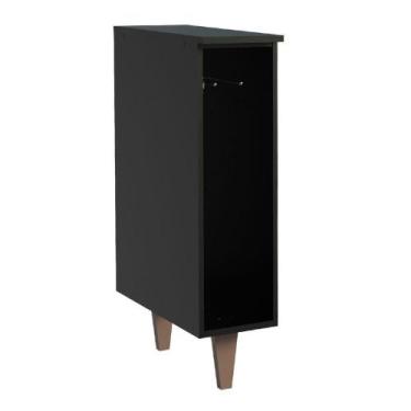 Imagem de Balcão Porta Pano Madesa Reims Preto