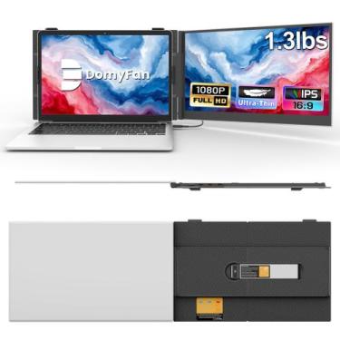 Imagem de Extensor de tela para laptop domyfan, tela FHD 1080P IPS de 14 polegad