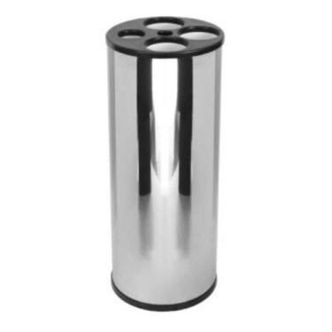 Imagem de Lixeira Copo Descartável Inox + Dispenser Copo Água/Café - JSN
