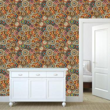 Imagem de Papel de Parede Adesivo - Mandalas - 130ppd - Allodi