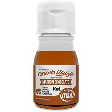 Imagem de Corante Liquido Marrom Chocolate 10ml Mix - MIX Ingredientes