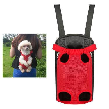 Imagem de Mochila Canguru Cachorro  Cao Gato Pet Animal de Estimaçao Macio Confortavel Passeio Caminhada