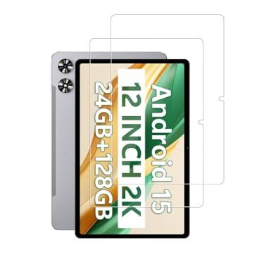 Imagem de WUNIAK Protetor de tela para tablet SVITOO P12 Android 15 de 12 polegadas, película de vidro temperado HD resistente a arranhões para SVITOO P12 proteção contra quedas, sensível ao toque