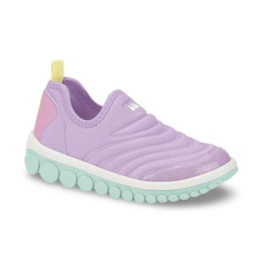 Imagem de Tênis Infantil Menina Bibi Roller 2.0 Lilás com Verde