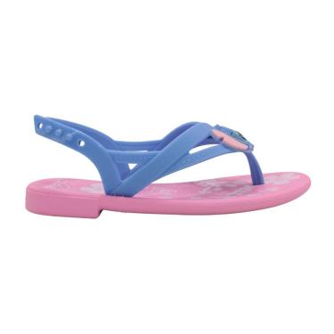 Imagem de Sandália Infantil Rasteira Grendene Kids Stitch Fantasy Rosa/Azul