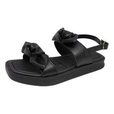 Imagem de Sandália Feminina Flatform Nó Moderna Clássica Moleca