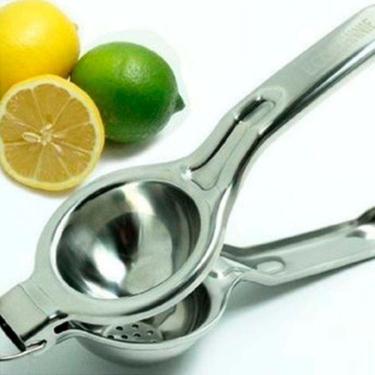 Imagem de Espremedor de suco de limão, prensa manual, tipo 6 cm, alumínio