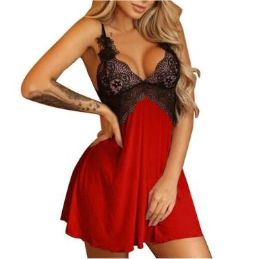 Imagem de Mulheres Sexy Lingerie Sling Suspender Saia Sexy Lace Splicing Net Yar