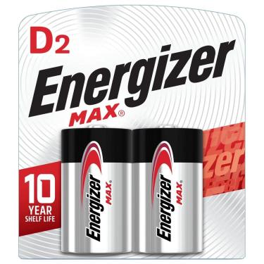 Imagem de Pacote com 2 pilhas Energizer MAX D Cell Alkaline