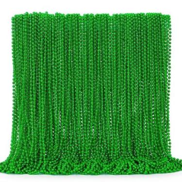 Imagem de Collar EOBOH Día de San Patricio 144 PIEZAS cuentas verdes de plástico