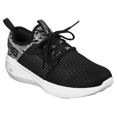 Imagem de Tenis skechers go run fast ref 319051l infantil, 29, Preto, Branco