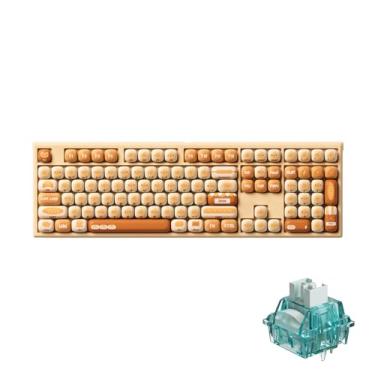 Imagem de Teclado Mecânico Akko x Monsgeek Bun Wonderland MOG MG108B Switch Akko Creamy Cyan Clicky