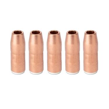 Imagem de Bocal 5-PK para N-M1218C 1/5.1 cm ID 1/20.3 cm Recess AccuLock MDX serve para peças de solda Miller MDX-250 MIG