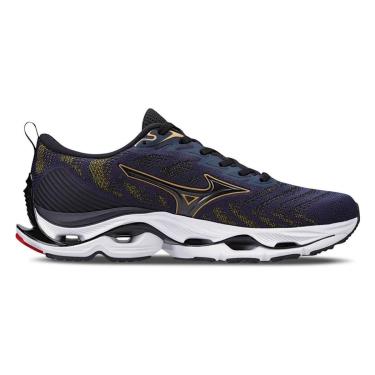 Imagem de Tênis Mizuno Wave Stratos 2 - Masculino - 38 - Marinho-Dourado-Masculino