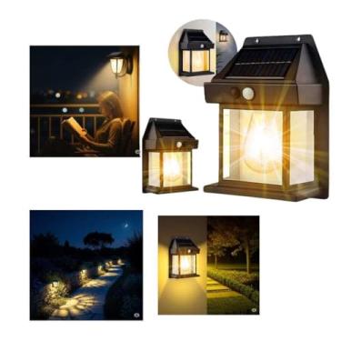 Imagem de Luminária Solar LED para Jardim com Sensor de Movimento – Arandela Externa, à Prova d’Água, Econômica e Automática