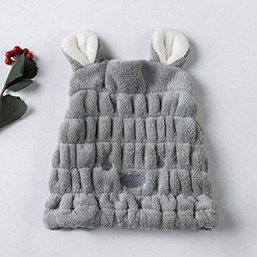 Imagem de Toalha Capa para Secar Cabelo Ultra Macia Absorvente Secagem Rápida Chapéu de Bonito Mulheres Adultas Meninas Banho Spa Uso Diário Maquiagem Lavagem Rosto