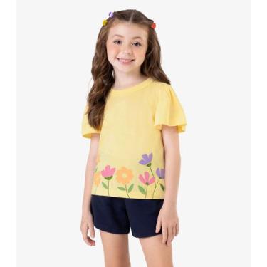 Imagem de Blusa Infantil em Meia Malha Rovi Kids Amarelo - Rovitex Kids, 2, Amar