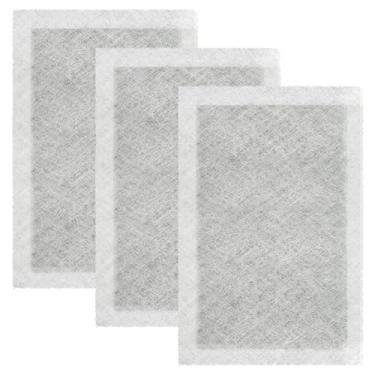 Imagem de Almofadas de filtro de substituição de 40,6 x 63 cm, compatíveis com filtro de ar dinâmico, refil de 40,6 x 63 cm, fibra de vidro e branco de carbono ativado, pacote com 3