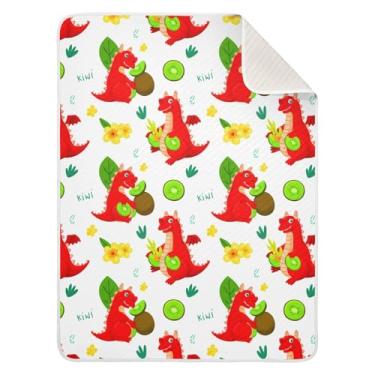 Imagem de Wassud Cobertor de bebê com desenho de dragões vermelhos para meninos e meninas, cobertor de bebê para recém-nascido, essencial para recém-nascidos, cobertores macios 76 x 101 cm