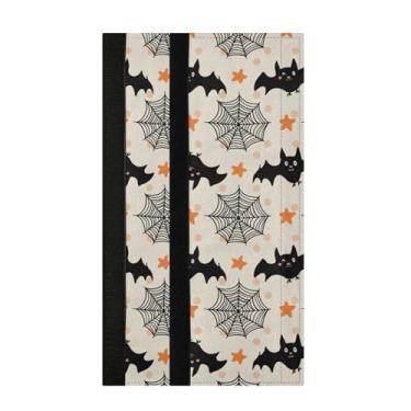 Imagem de Burbuja Conjunto de 2 capas de maçaneta de porta de geladeira Bats Webs, protetor de maçaneta lavável para micro-ondas, antiderrapante, 35,5 x 14 cm