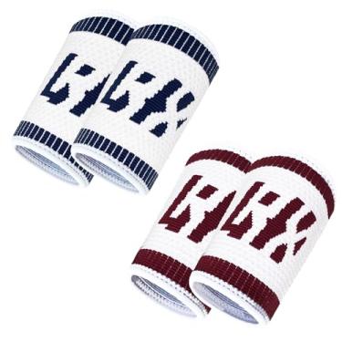 Imagem de LYFT-RX Faixas de transpiração de pulso, design slim fit para levantamento de peso, academia, treino, treinamento cruzado, levantamento de peso, esportes, pulseiras com absorção de suor de 11,4 cm