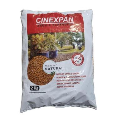 Imagem de Argila Expandida Cinexpan 2 a 6kg Drenagem para Vasos, Floreiras e Jar