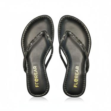 Imagem de Rasteira De Dedo Infantil Menina Brilho Casual Florear 132