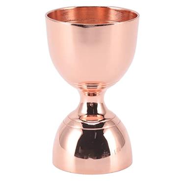 Imagem de Estink Bell Jigger 30/60ml Medidor de Bebidas Copa de Medição de Licor Em Aço Inoxidável para Bartender, Design de Abertura Ampliada para Dosagem de Coquetéis e Licores (30/60 ml de ouro rosa)