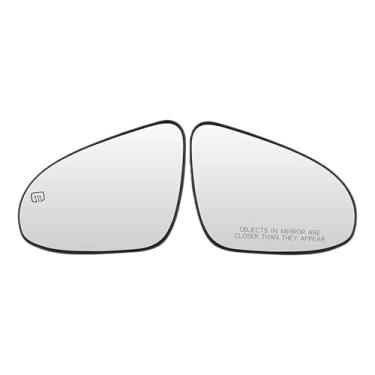 Imagem de Espelho lateral aquecido porta de vidro asa espelho retrovisor vidro compatível com toyota corolla 2014 2015 2016 2017 2018 2019(2pcs Left Right)
